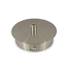 D0385  Dreifa Ceiling Box With Components Satin Nickel